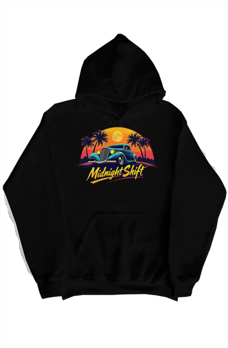 "Midnight Shift" Hoodie - Celebrating the Night Owls and the Classic Rides